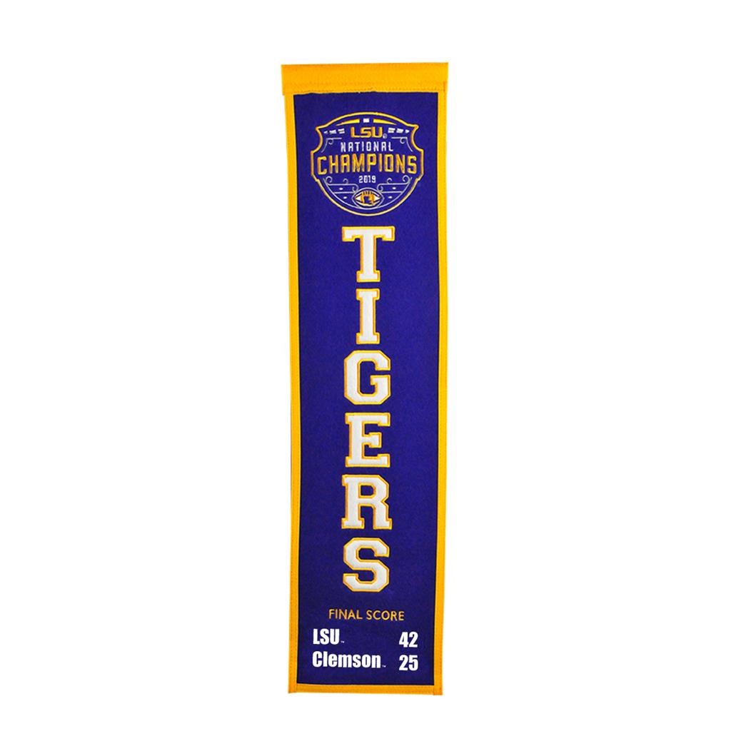 LSU 2019 National Championship NCAA Heritage Banner - Sports Collectibles, Sports Memorabilia, Sports Fan Shop, Sports Gifts
