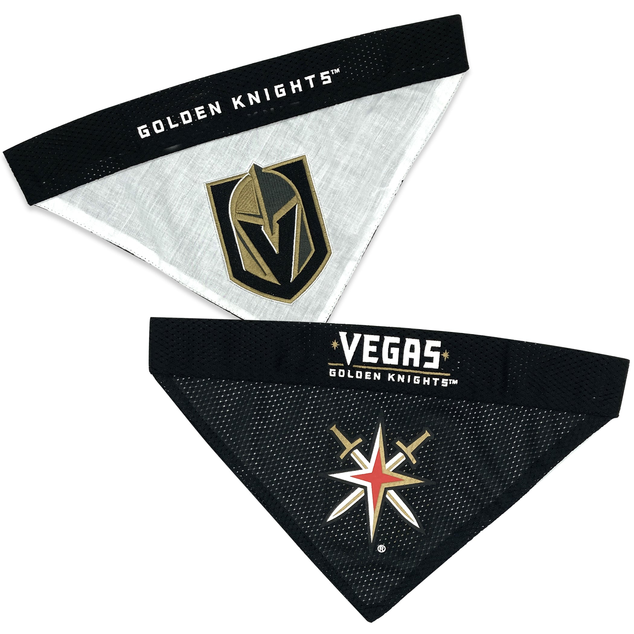 Vegas Golden Knights Reversible Bandana Pets First - Sports Collectibles, Sports Memorabilia, Sports Fan Shop, Sports Gifts