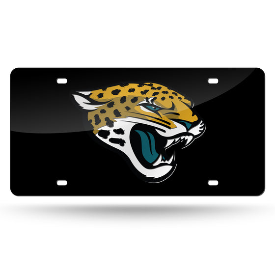 NFL Football Jacksonville Jaguars Head 12" x 6" Laser Cut Tag For Car/Truck/SUV - Automobile Décor