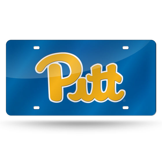 NCAA  Pitt Panthers  12" x 6" Laser Cut Tag For Car/Truck/SUV - Automobile Décor