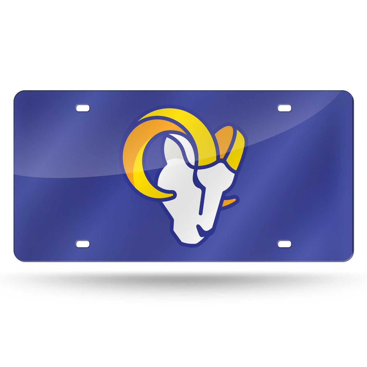 Los Angeles Rams License Plate Laser Cut Blue - Sports Collectibles, Sports Memorabilia, Sports Fan Shop, Sports Gifts