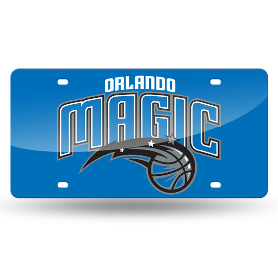 NBA Basketball Orlando Magic Blue 12" x 6" Laser Cut Tag For Car/Truck/SUV - Automobile Décor