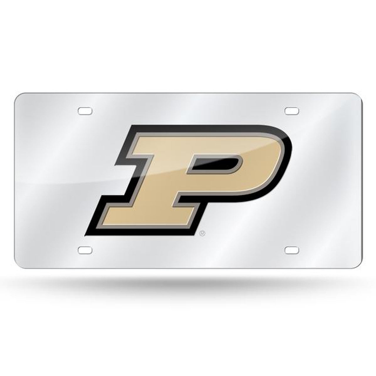 Purdue Boilermakers License Plate Laser Cut Silver - Sports Collectibles, Sports Memorabilia, Sports Fan Shop, Sports Gifts