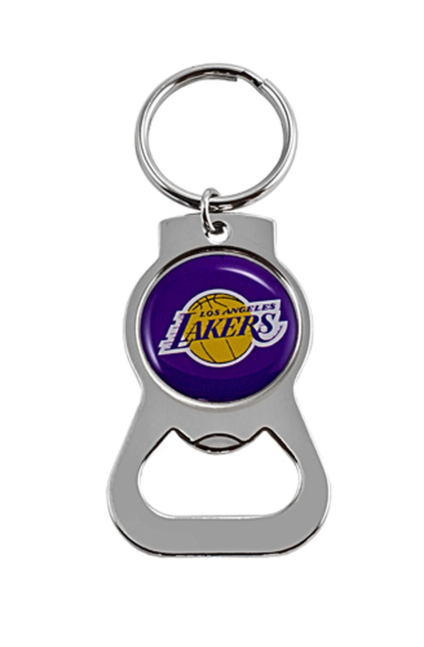 Los Angeles Lakers Logo Bottle Opener Keychain - Sports Collectibles, Sports Memorabilia, Sports Fan Shop, Sports Gifts