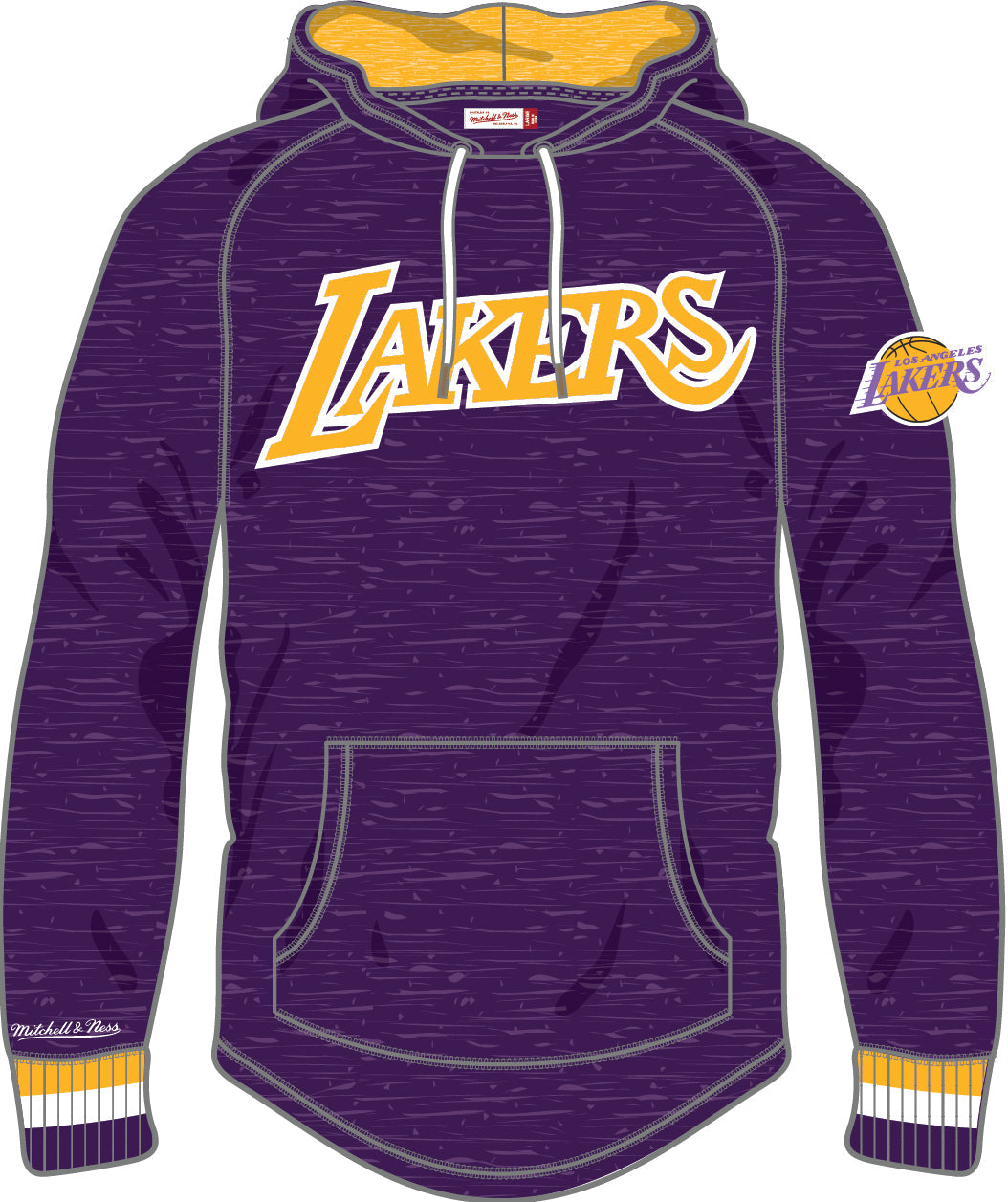 Los Angeles Lakers Mitchell & Ness Legendary Slub Long-Sleeve Hoodie - Sports Collectibles, Sports Memorabilia, Sports Fan Shop, Sports Gifts