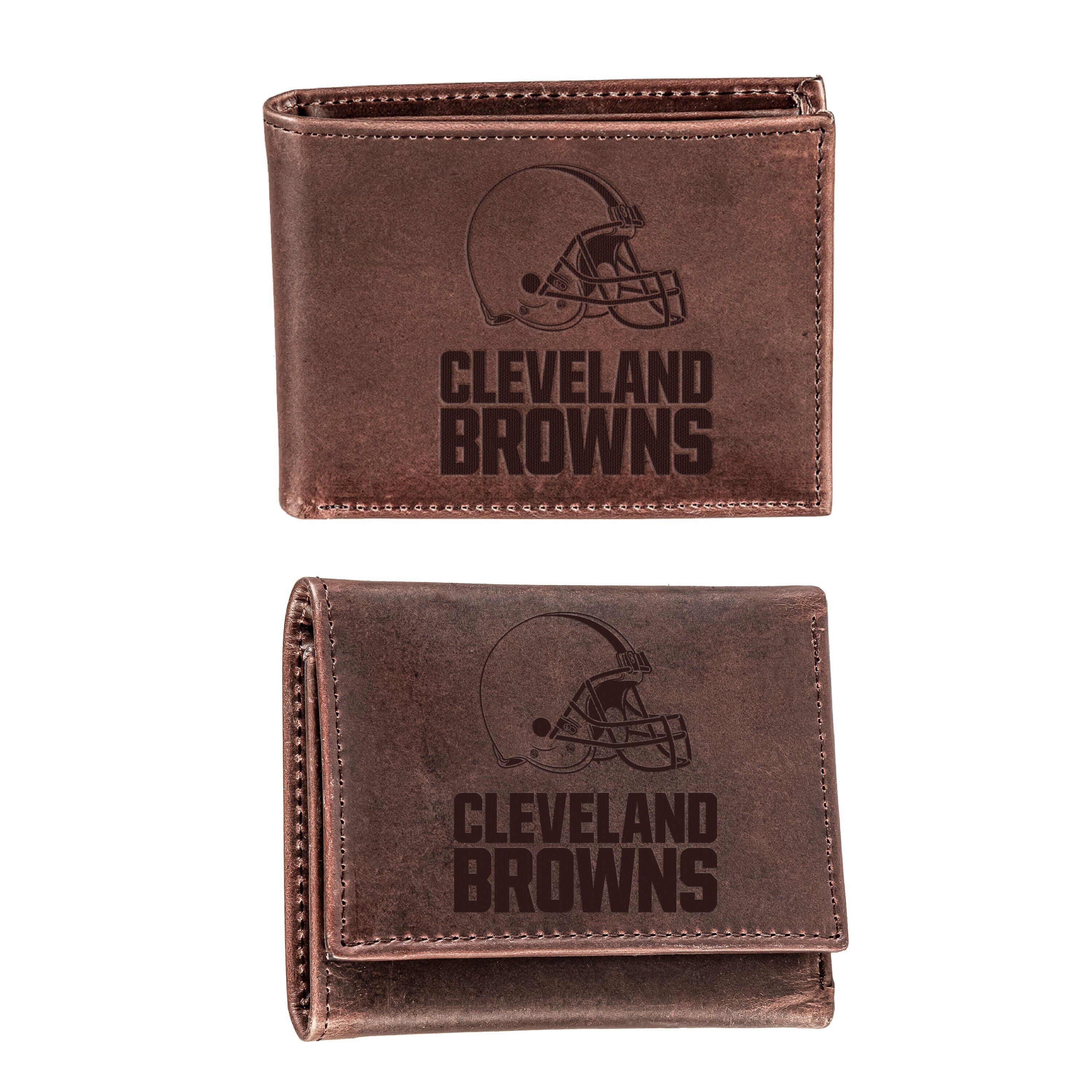 Cleveland Browns, Bi-Fold and Tri-Fold Wallet Gift Set, Brown - Sports Gifts, Sports Memorabilia, Sports Collectibles, Fan Shop