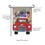 Burlap garden flag, Red Truck Flowers - Sports Gifts, Sports Memorabilia, Sports Collectibles, Fan Shop