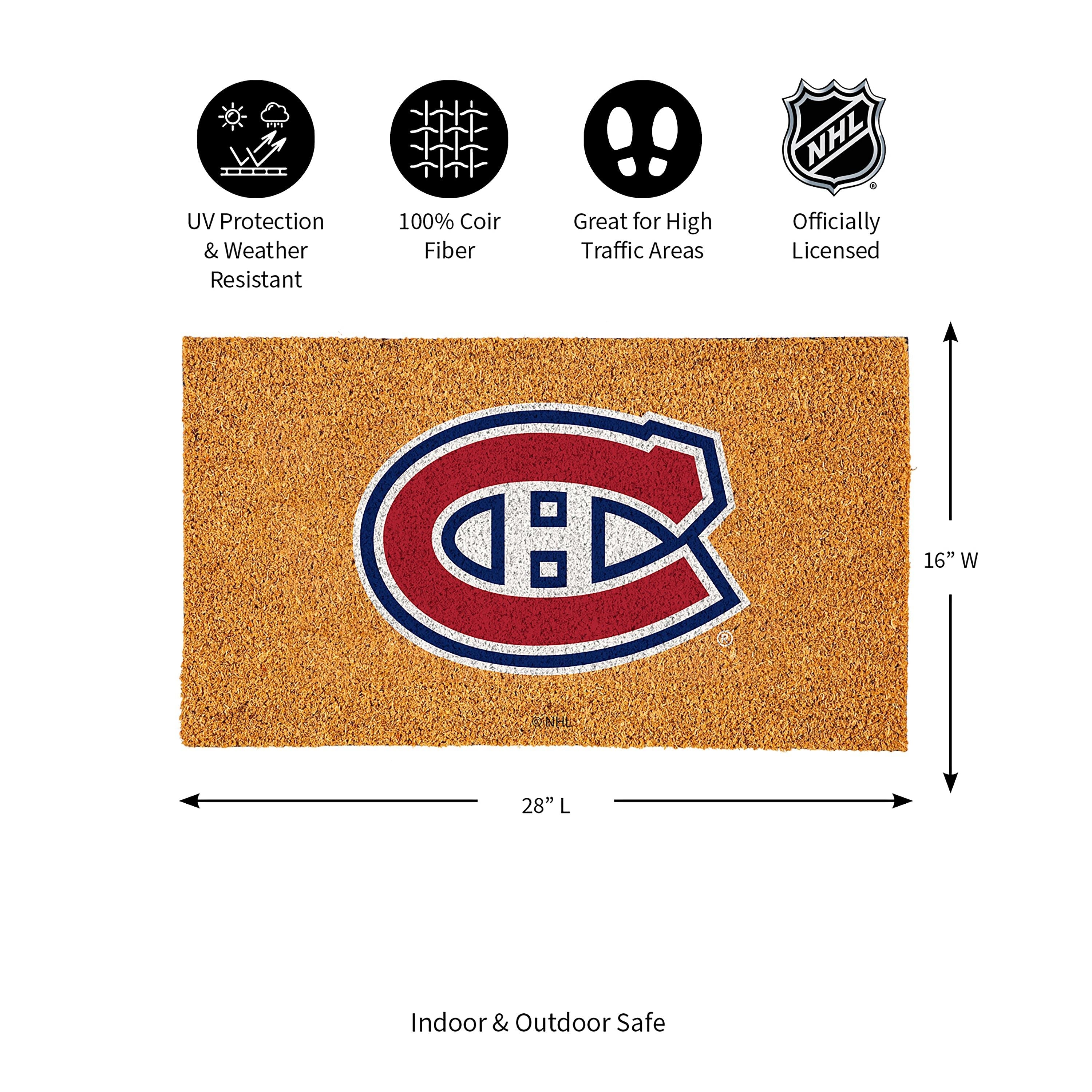 Coir Mat, 16"x28", Montreal Canadiens - Sports Gifts, Sports Memorabilia, Sports Collectibles, Fan Shop