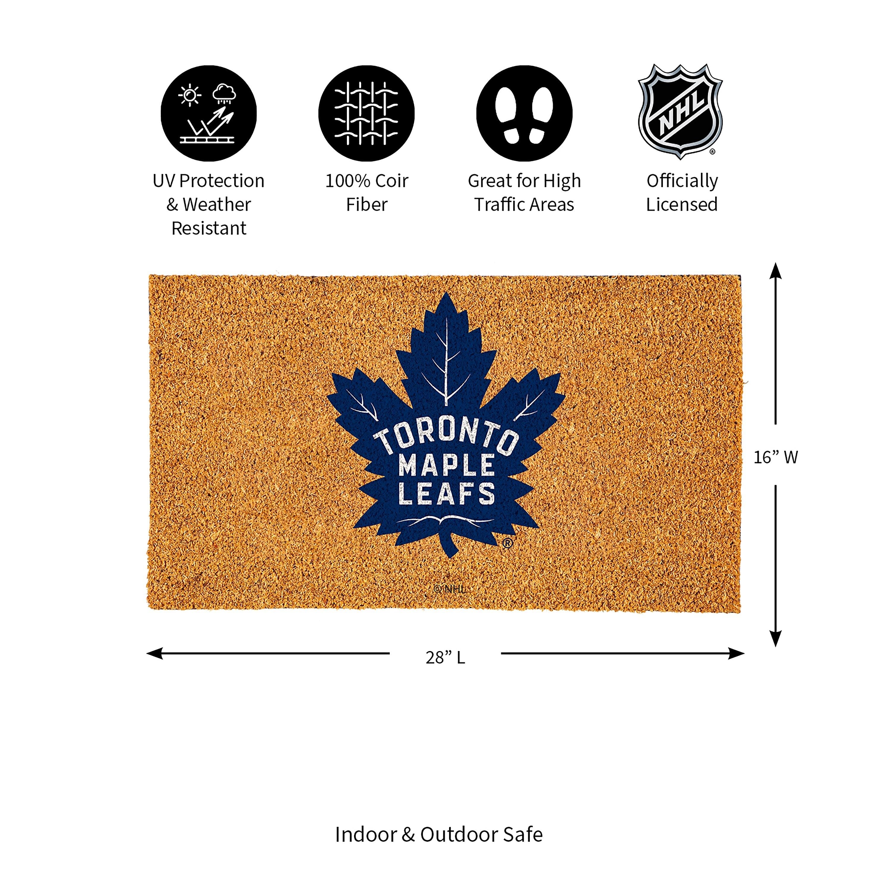 Coir Mat, 16"x28", Toronto Maple Leafs - Sports Gifts, Sports Memorabilia, Sports Collectibles, Fan Shop