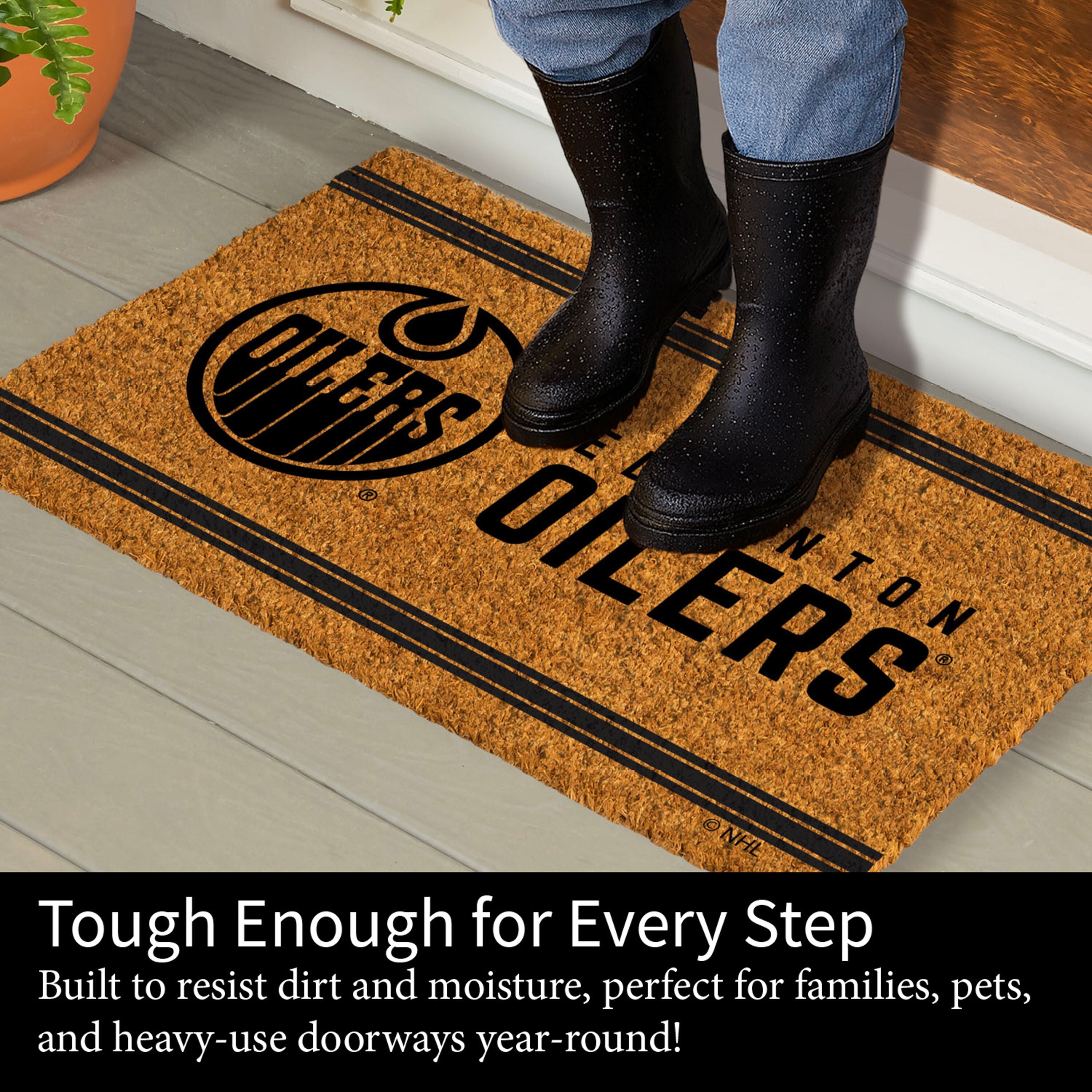 Edmonton Oilers, Coir Mat 1C - Sports Gifts, Sports Memorabilia, Sports Collectibles, Fan Shop