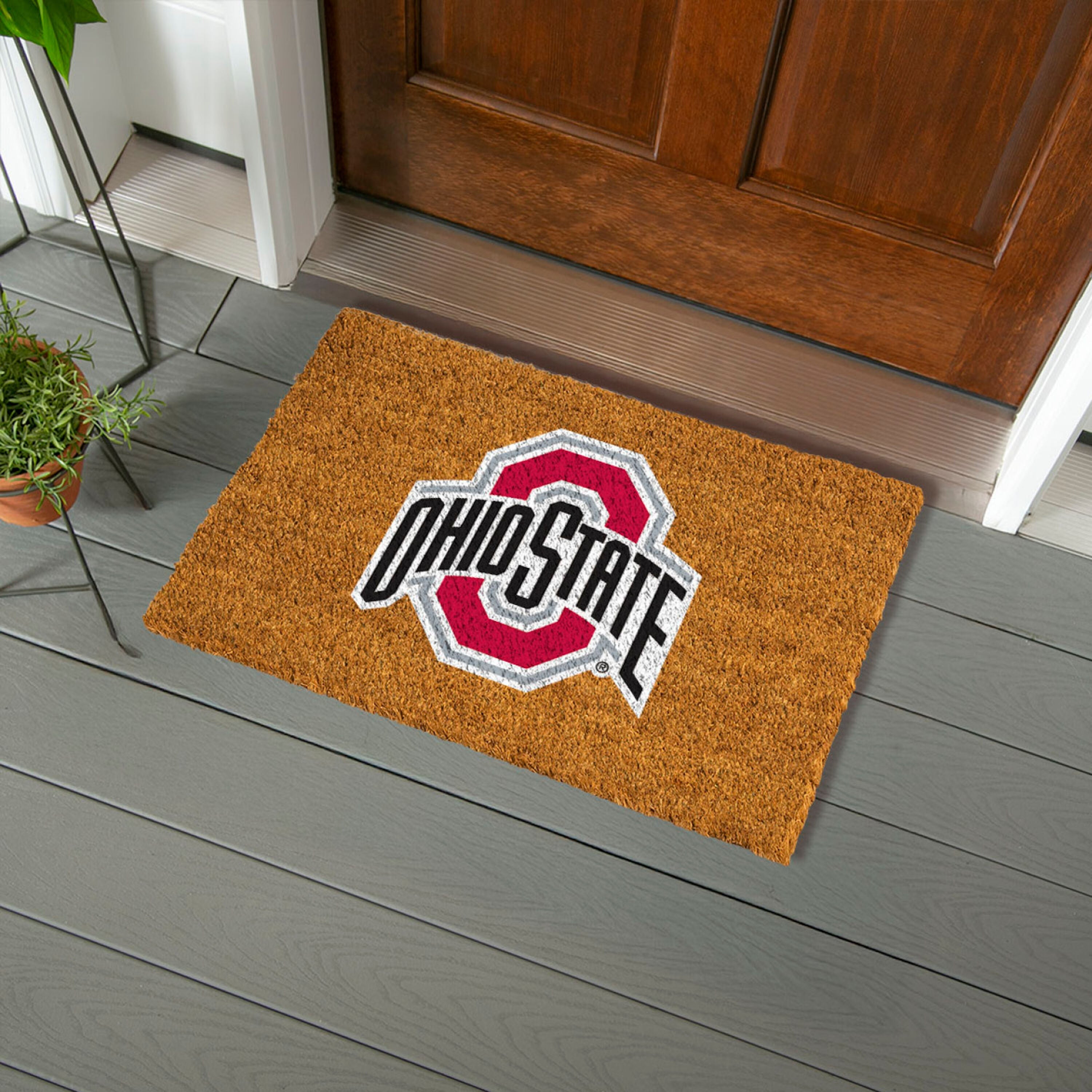 Coir Mat, 16"x28", Ohio State University - Sports Gifts, Sports Memorabilia, Sports Collectibles, Fan Shop