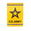 Embossed Suede Flag, House Size, Army