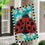 Ladybug with Daisies House Applique Flag