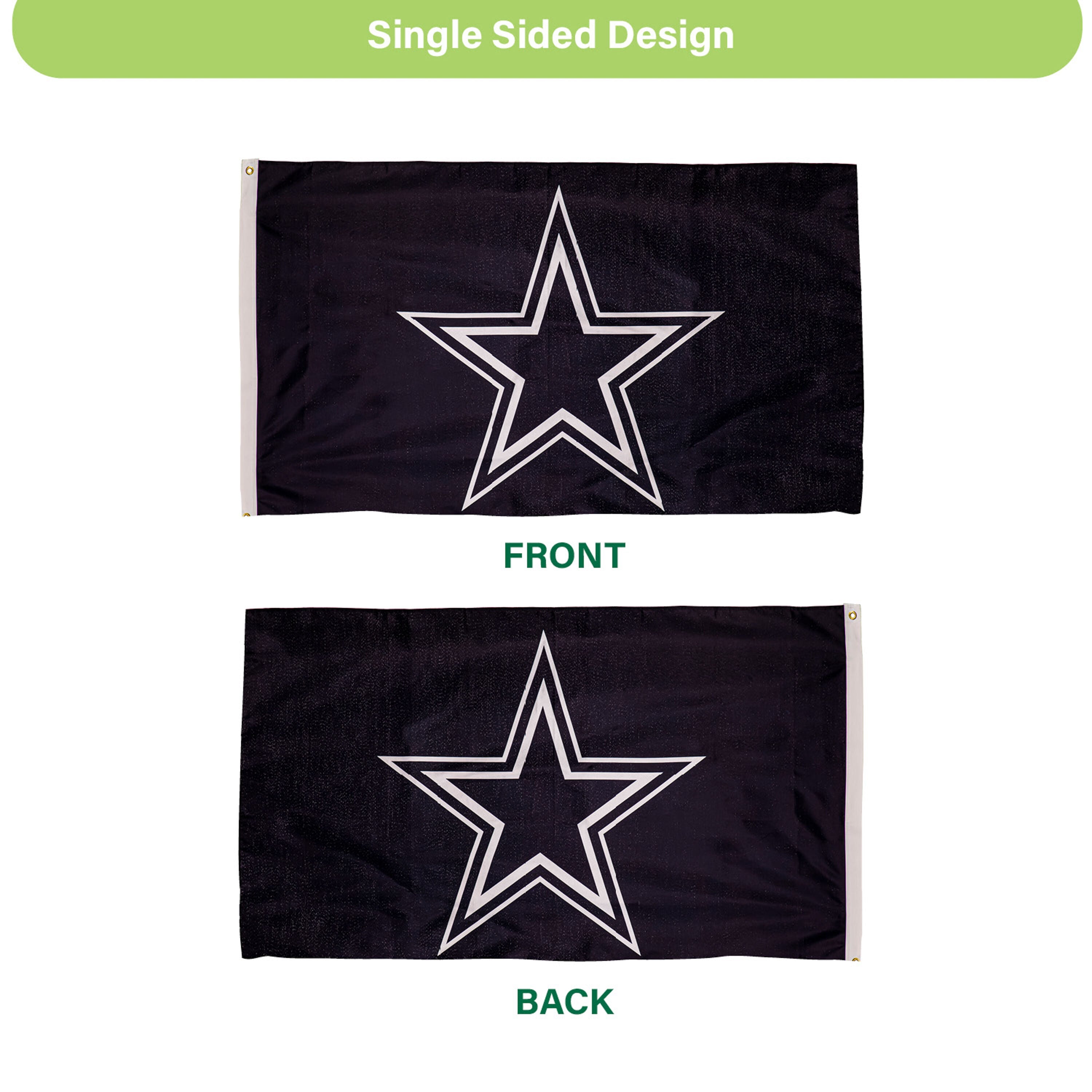 Dallas Cowboys Single Sided Estate Flag with 2 Grommets, 3'x5'