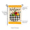 Welcome Floral Plaid Pumpkin Garden Applique Flag