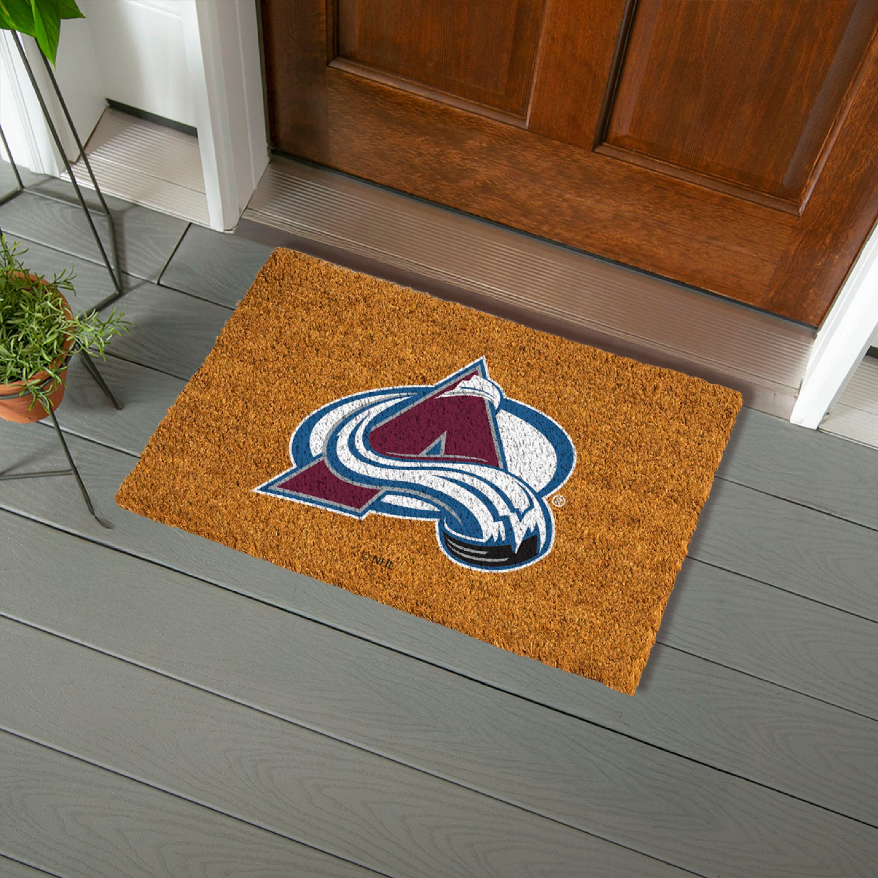 Coir Mat, 16"x28", Colorado Avalanche - Sports Gifts, Sports Memorabilia, Sports Collectibles, Fan Shop