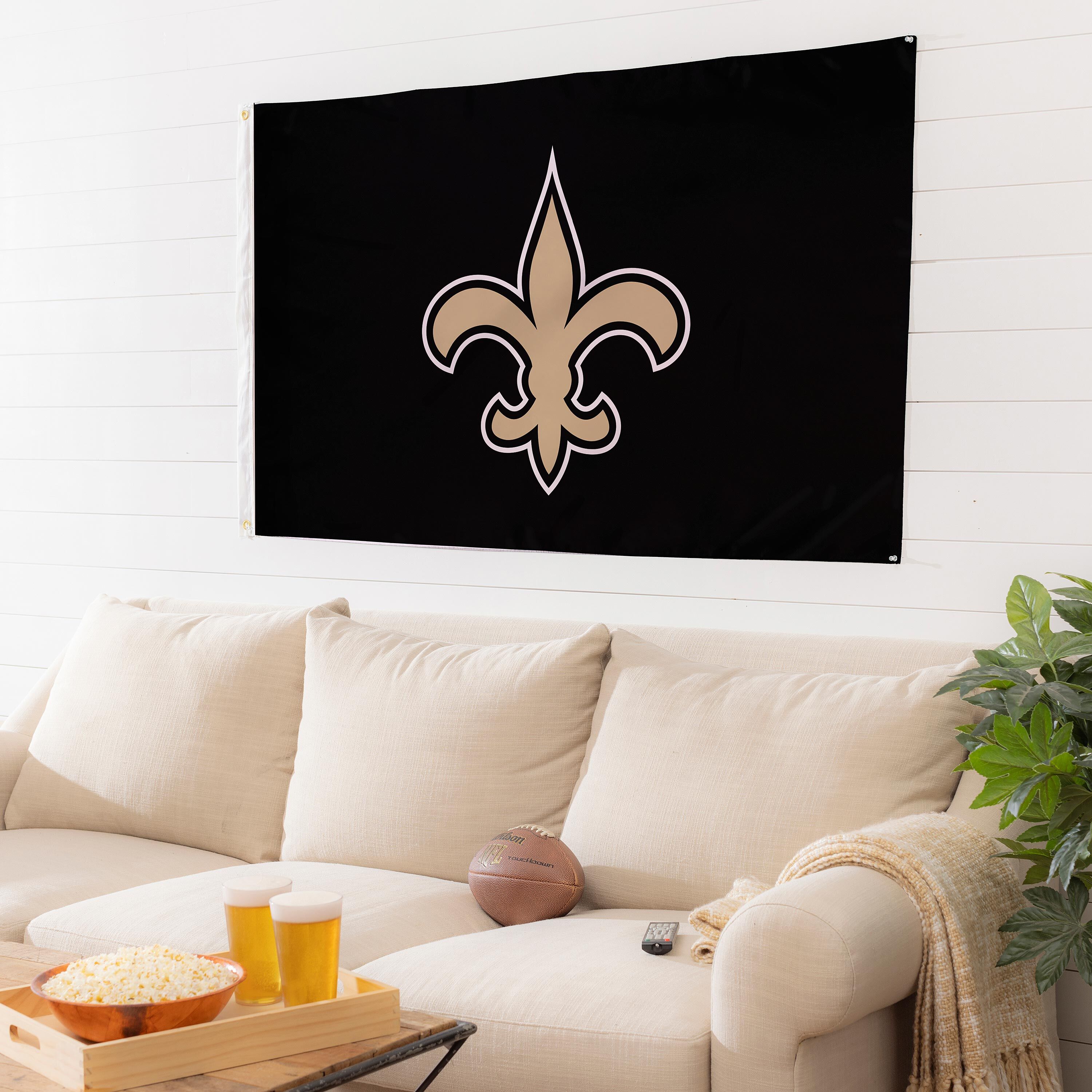 New Orleans Saints Single Sided Estate Flag with 2 Grommets, 3'x5'