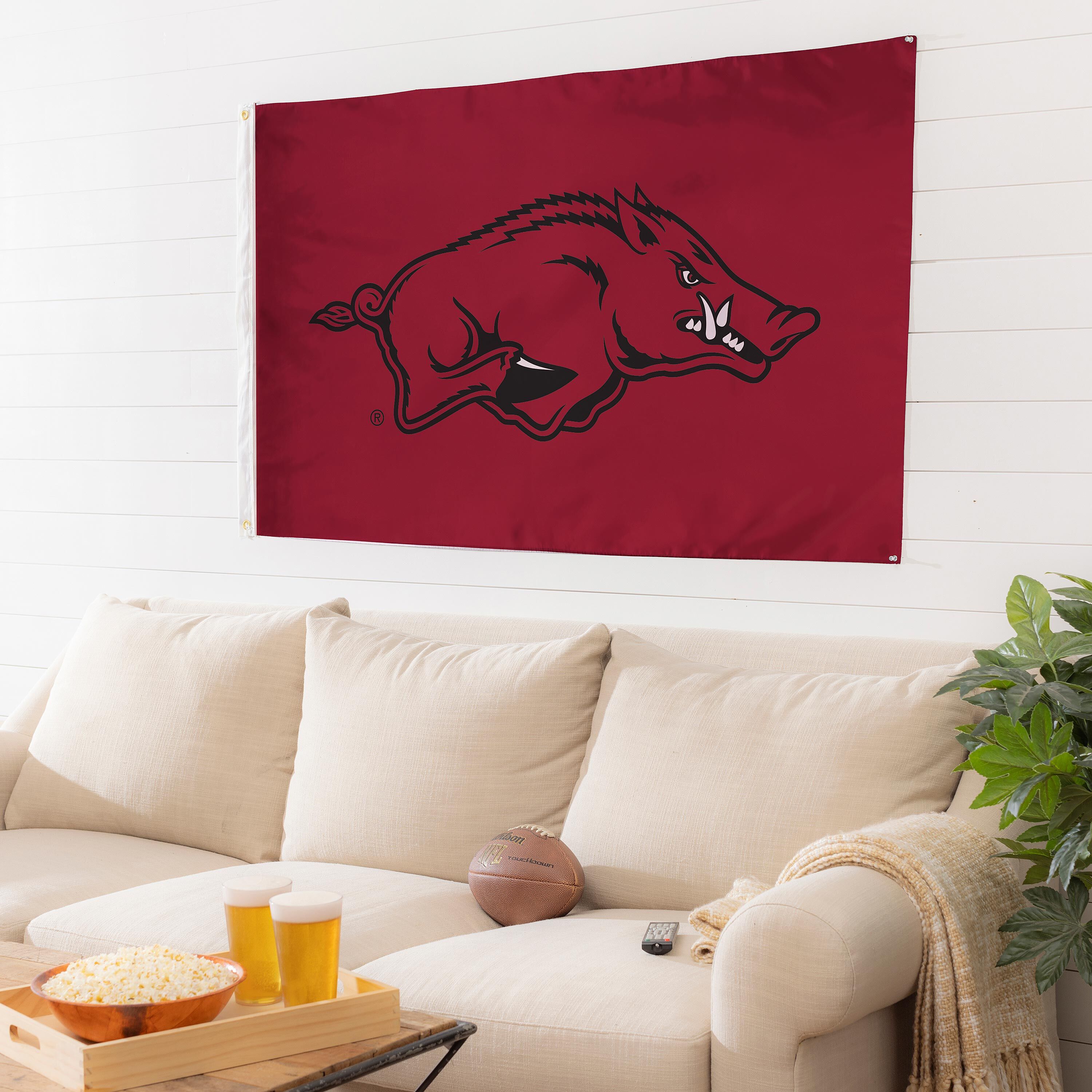 University of Arkansas Single Sided Estate Flag with 2 Grommets, 3'x5'