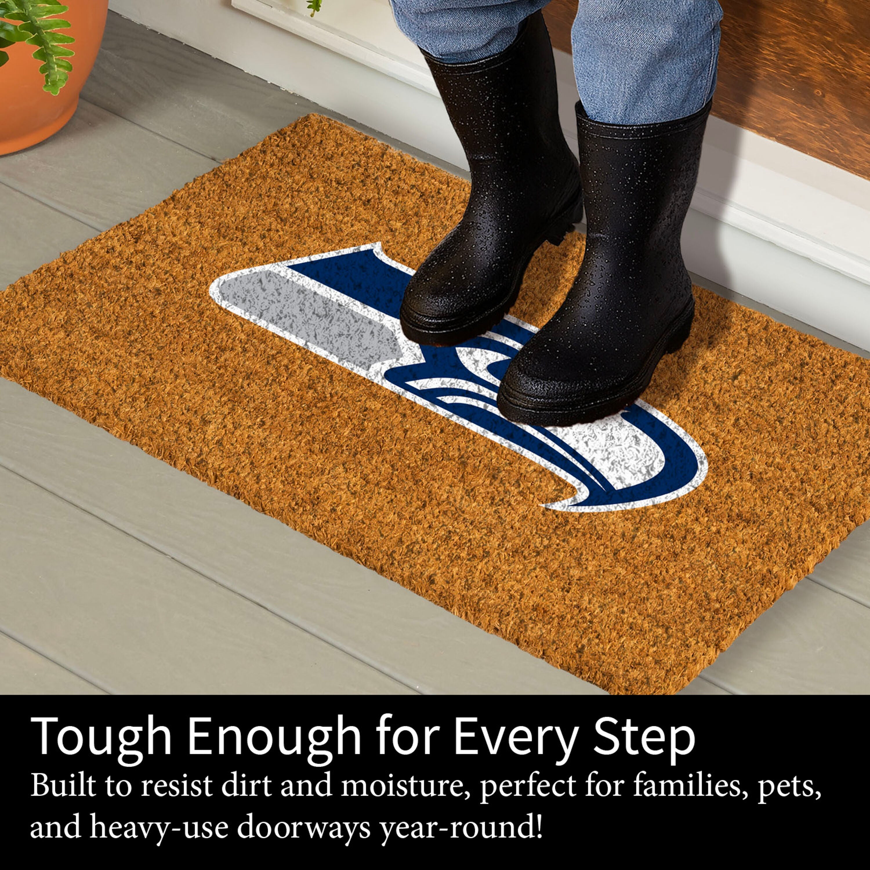Coir Mat, 16"x28", Seattle Seahawks - Sports Gifts, Sports Memorabilia, Sports Collectibles, Fan Shop