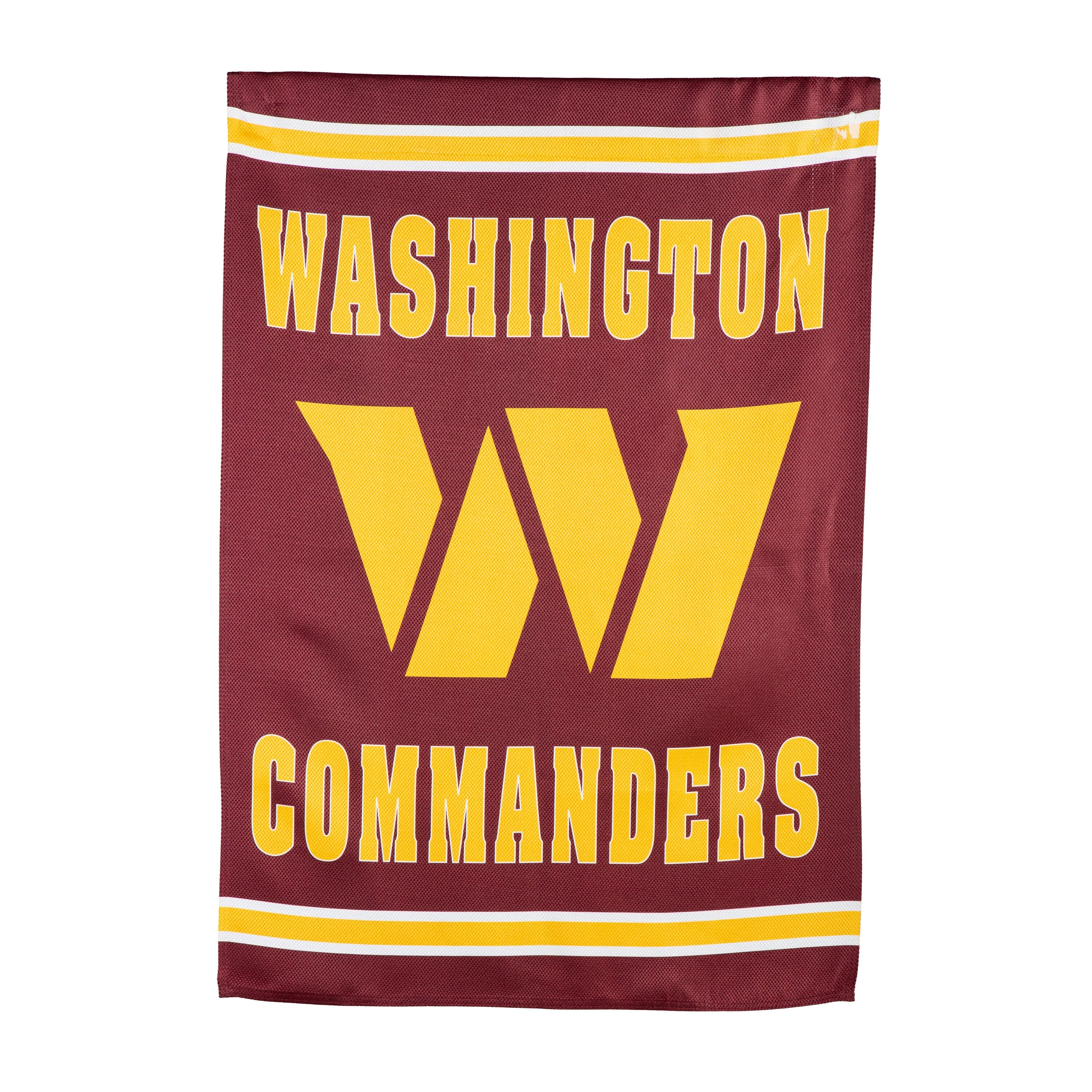 Embossed Suede Flag, House Size, Washington Commanders - Sports Gifts, Sports Memorabilia, Sports Collectibles, Fan Shop