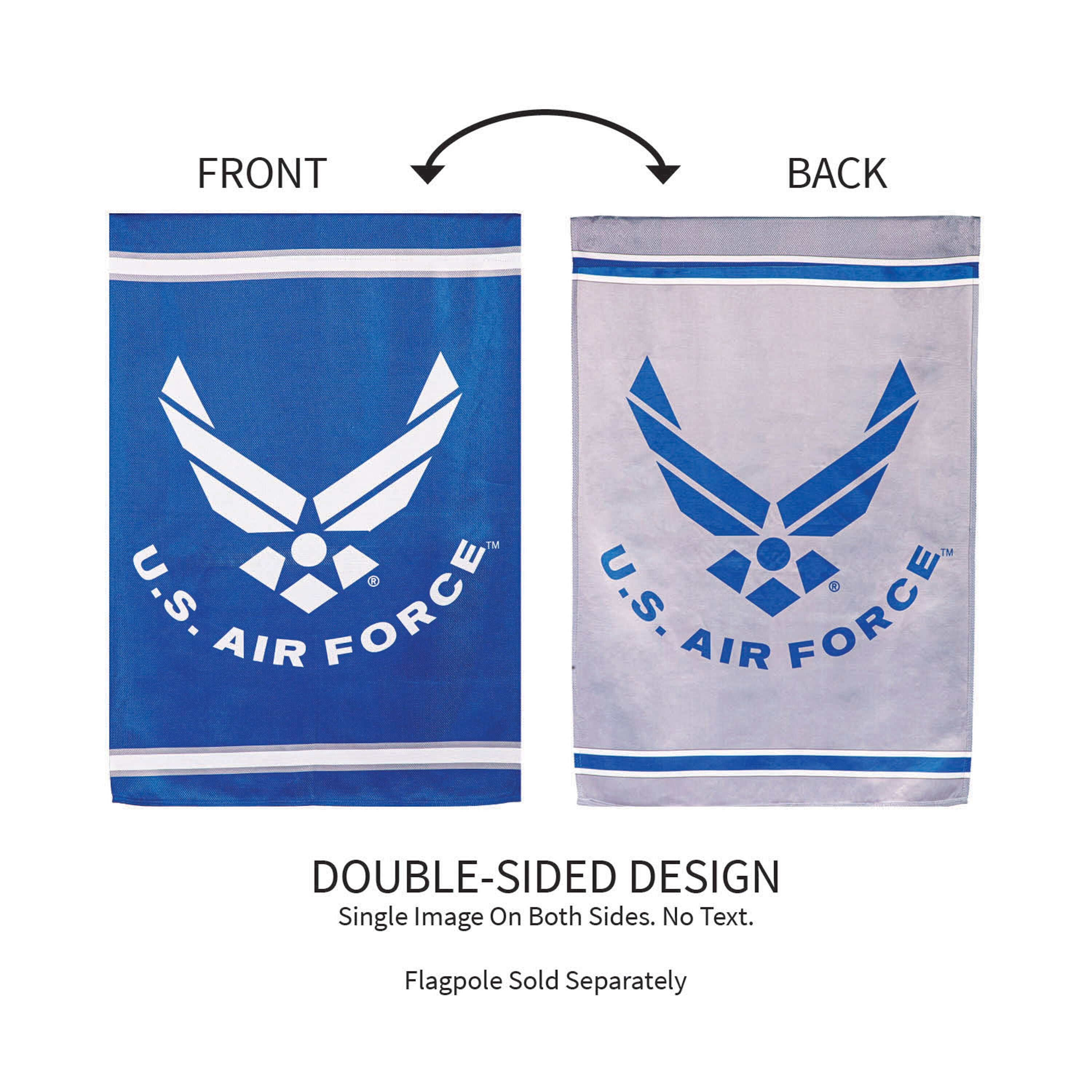 Embossed Suede Flag, GDN Size, Air Force - Sports Gifts, Sports Memorabilia, Sports Collectibles, Fan Shop