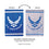 Embossed Suede Flag, GDN Size, Air Force - Sports Gifts, Sports Memorabilia, Sports Collectibles, Fan Shop