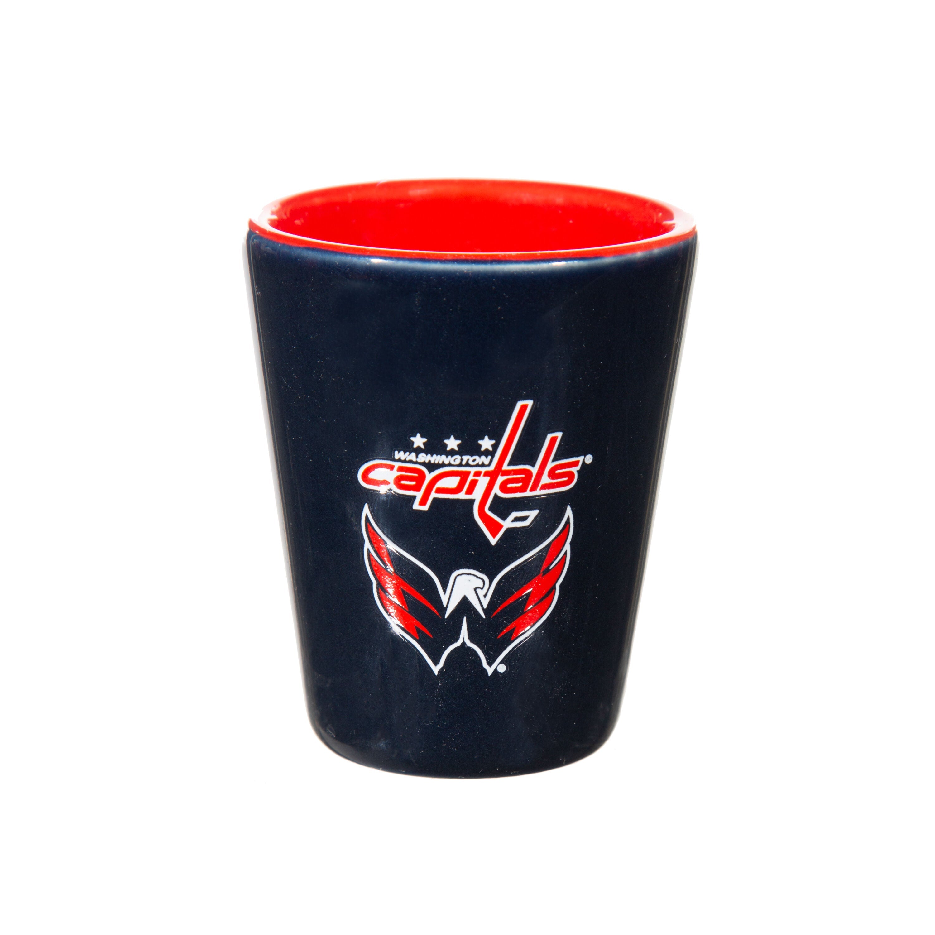 Washington Capitals 4-Piece Ceramic and Glass 2oz. Shot Glass Set - Sports Gifts, Sports Memorabilia, Sports Collectibles, Fan Shop