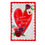 Lace Heart Applique House Flag