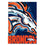 Denver Broncos Justin Patten Logo Suede Garden Flag