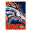 Denver Broncos Justin Patten Logo Suede Garden Flag - Sports Gifts, Sports Memorabilia, Sports Collectibles, Fan Shop