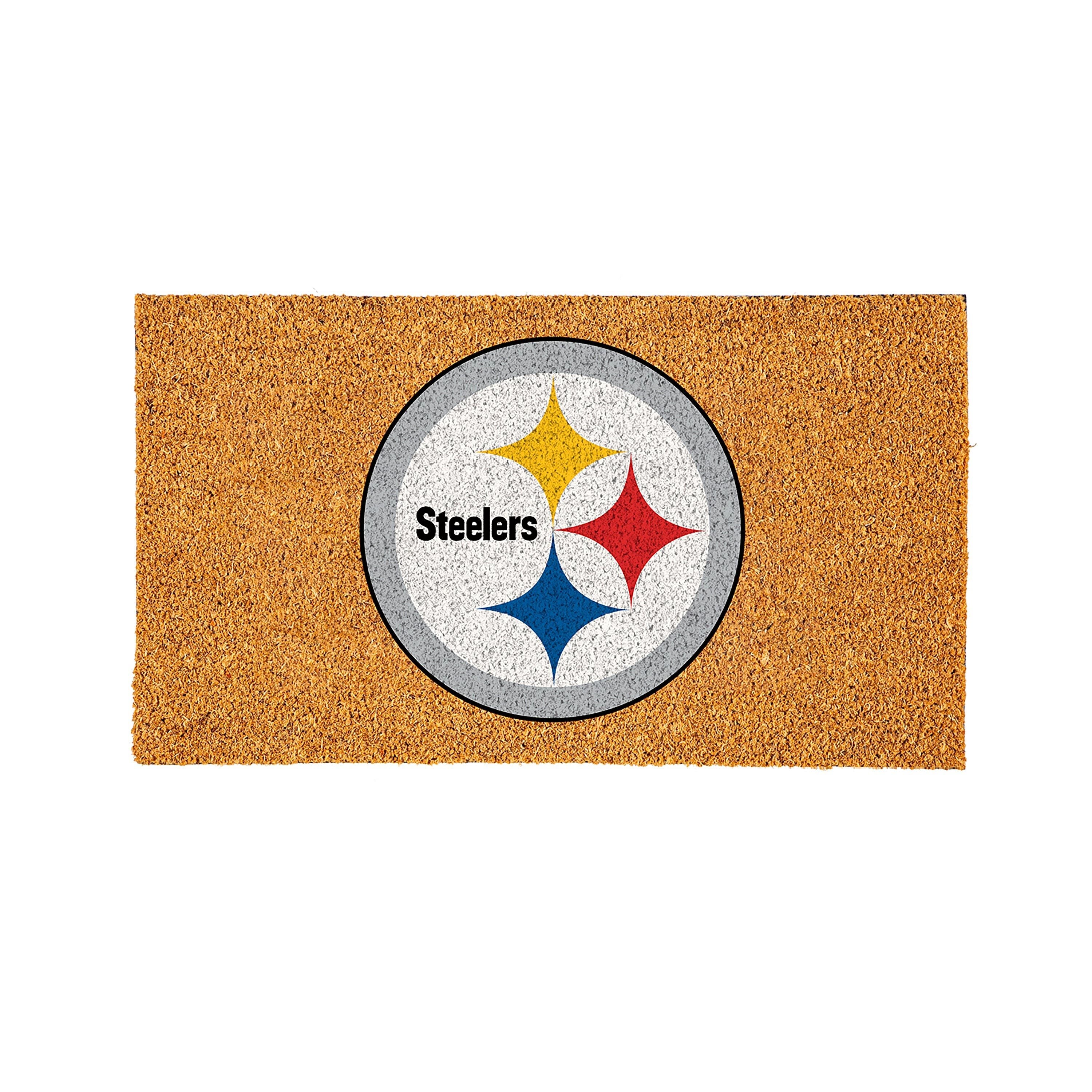 Coir Mat, 16"x28", Pittsburgh Steelers