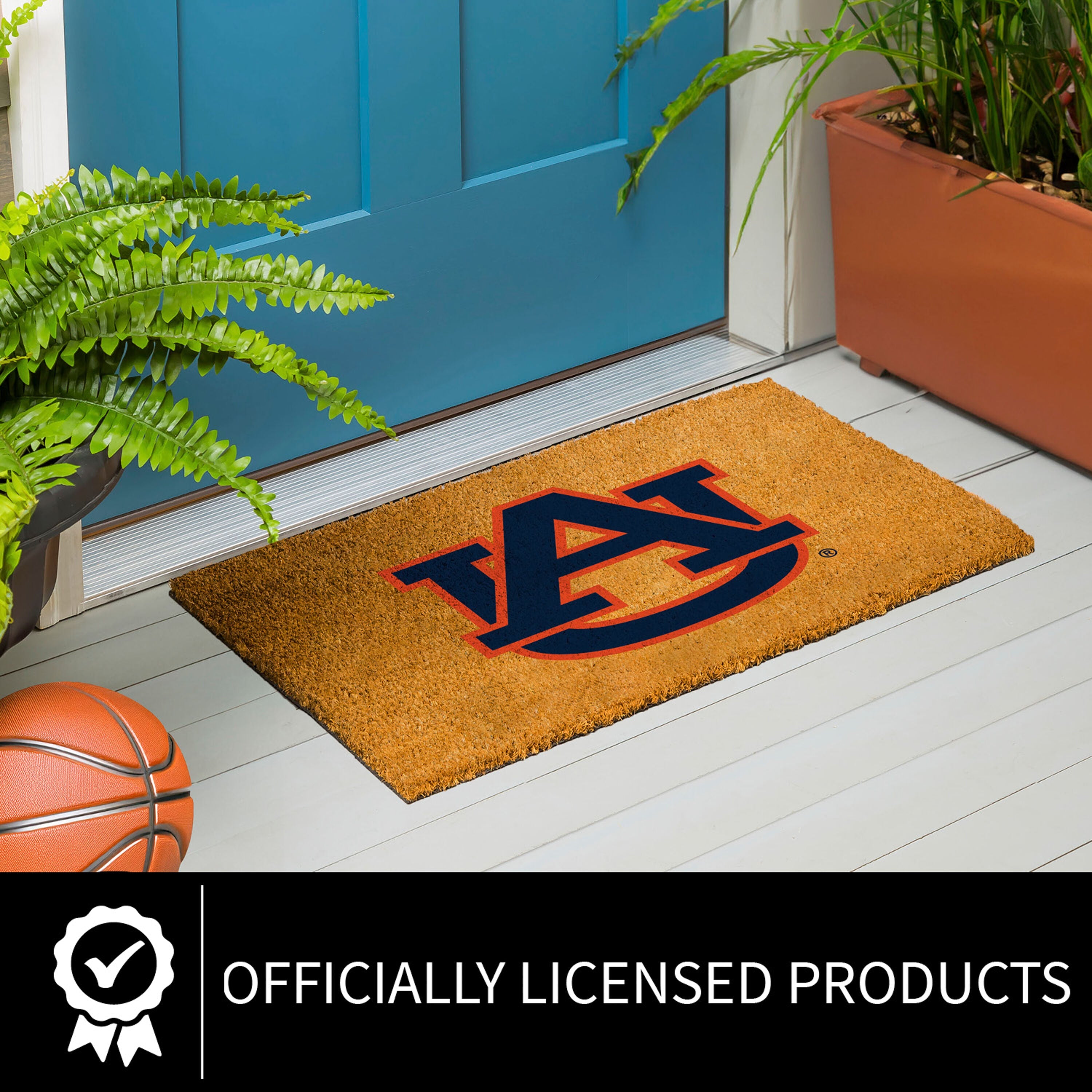 Coir Mat, 16"x28", Auburn University - Sports Gifts, Sports Memorabilia, Sports Collectibles, Fan Shop