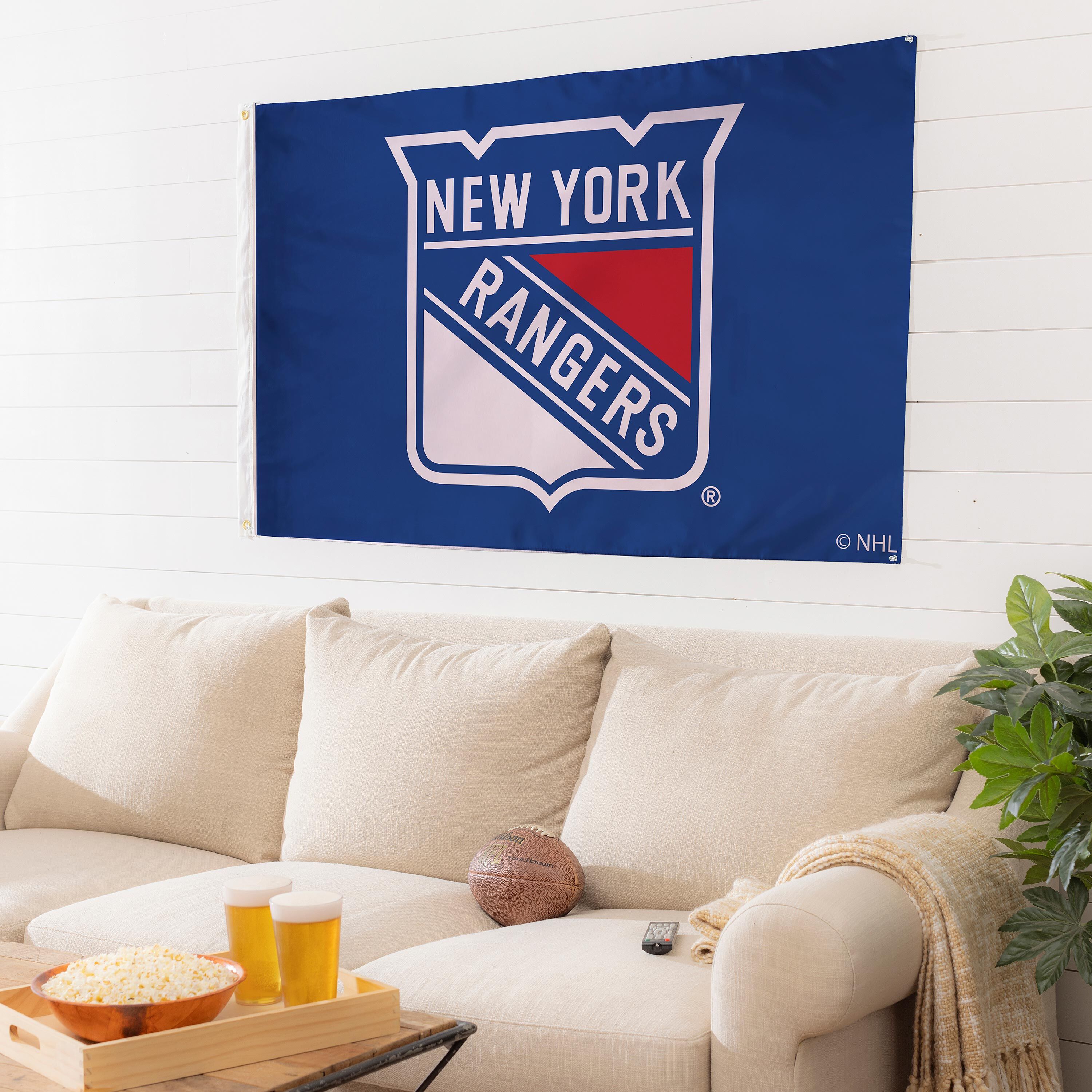 3'x5' Single Sided Flag w/ 2 Grommets, New York Rangers