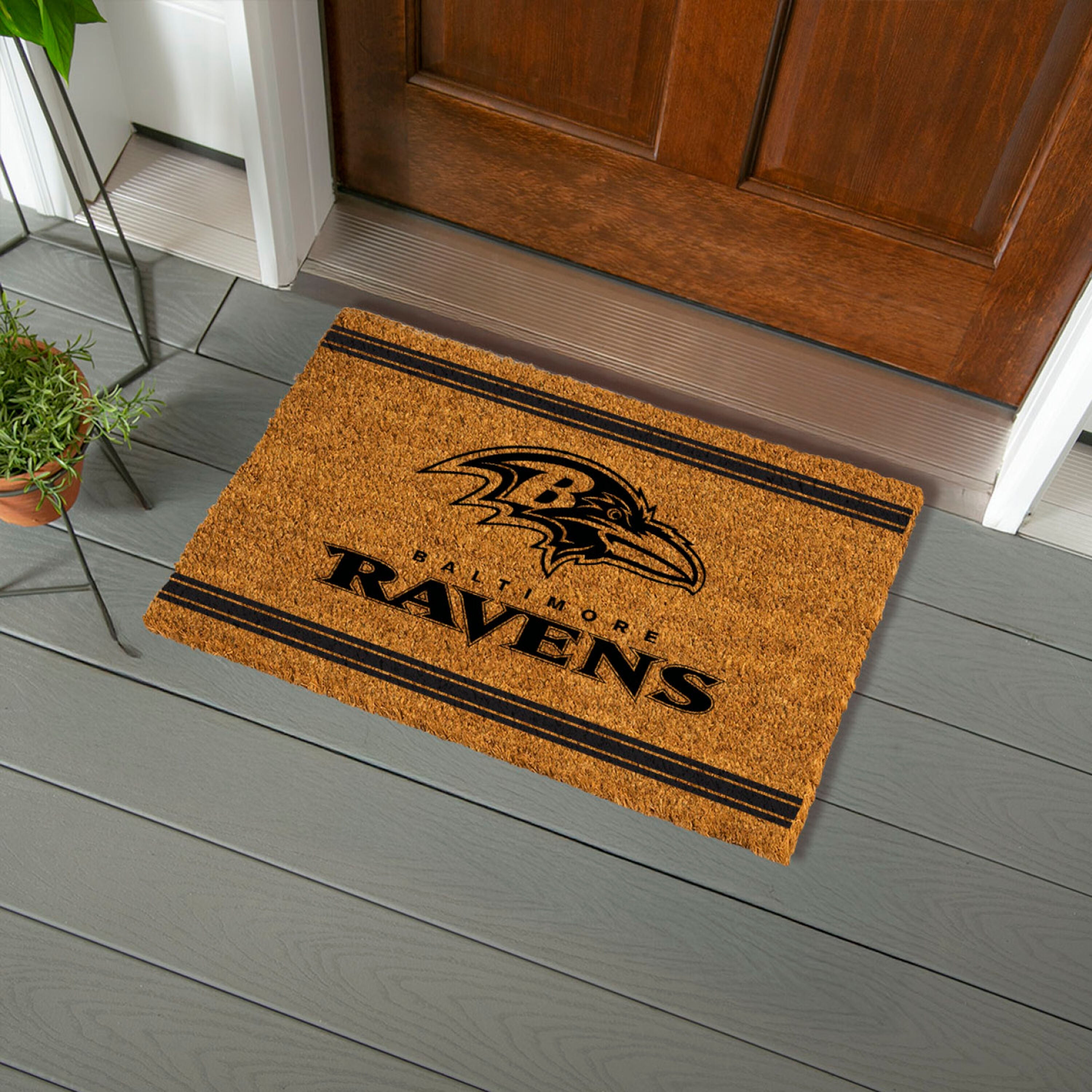 Baltimore Ravens, Coir Mat 1C - Sports Gifts, Sports Memorabilia, Sports Collectibles, Fan Shop