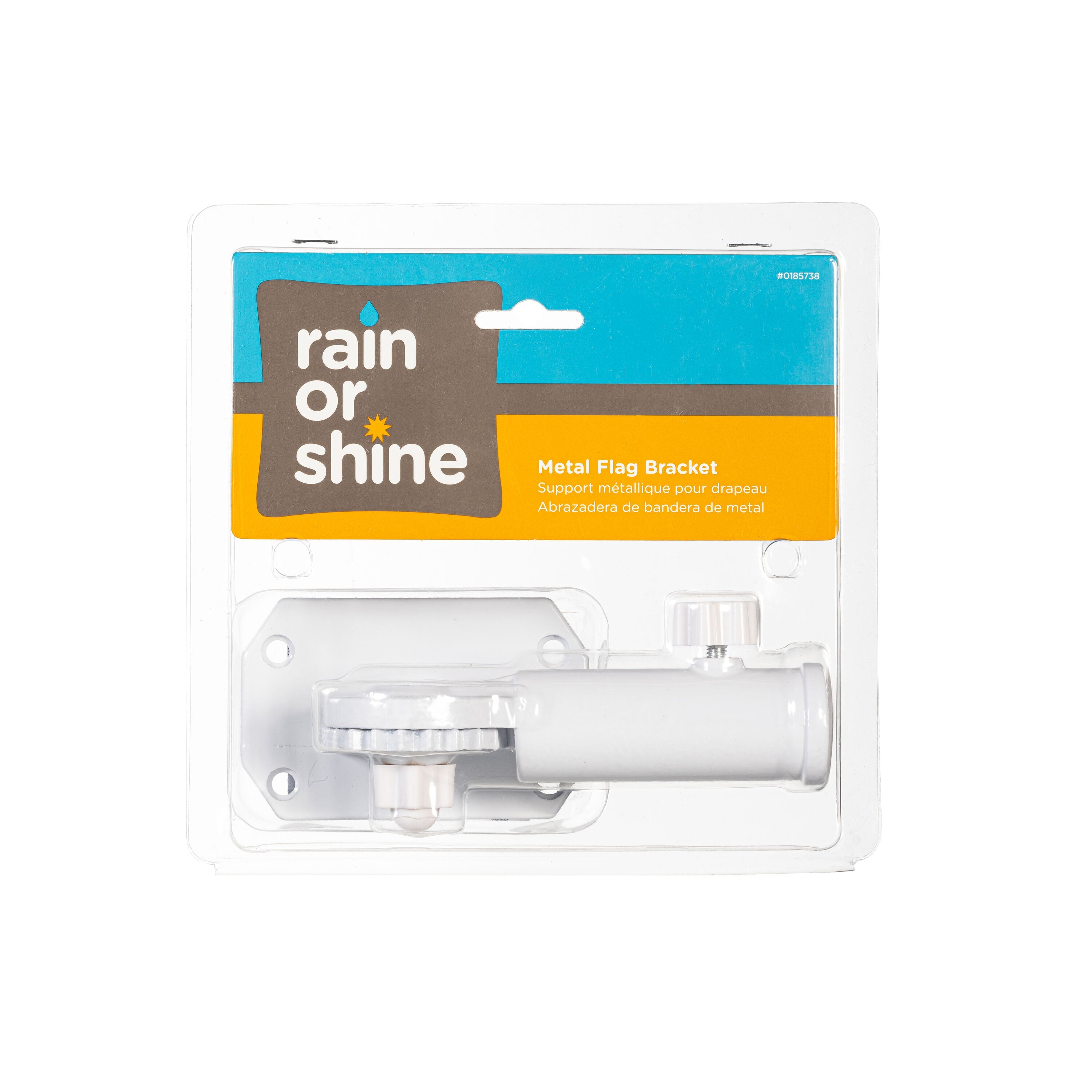 White Metal Flag Bracket - Sports Gifts, Sports Memorabilia, Sports Collectibles, Fan Shop