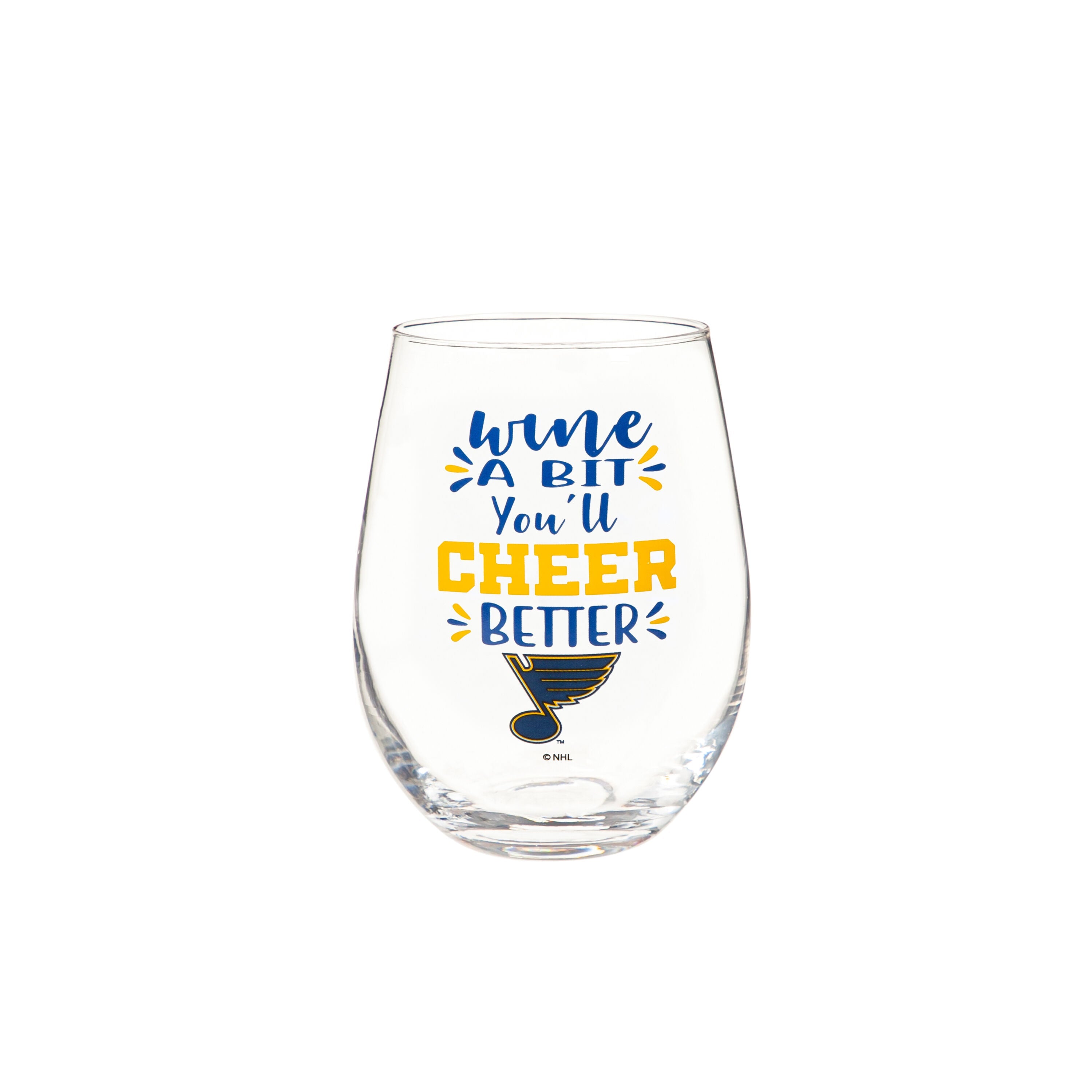 St. Louis Blues,17oz Boxed Stemless Glass - Sports Gifts, Sports Memorabilia, Sports Collectibles, Fan Shop