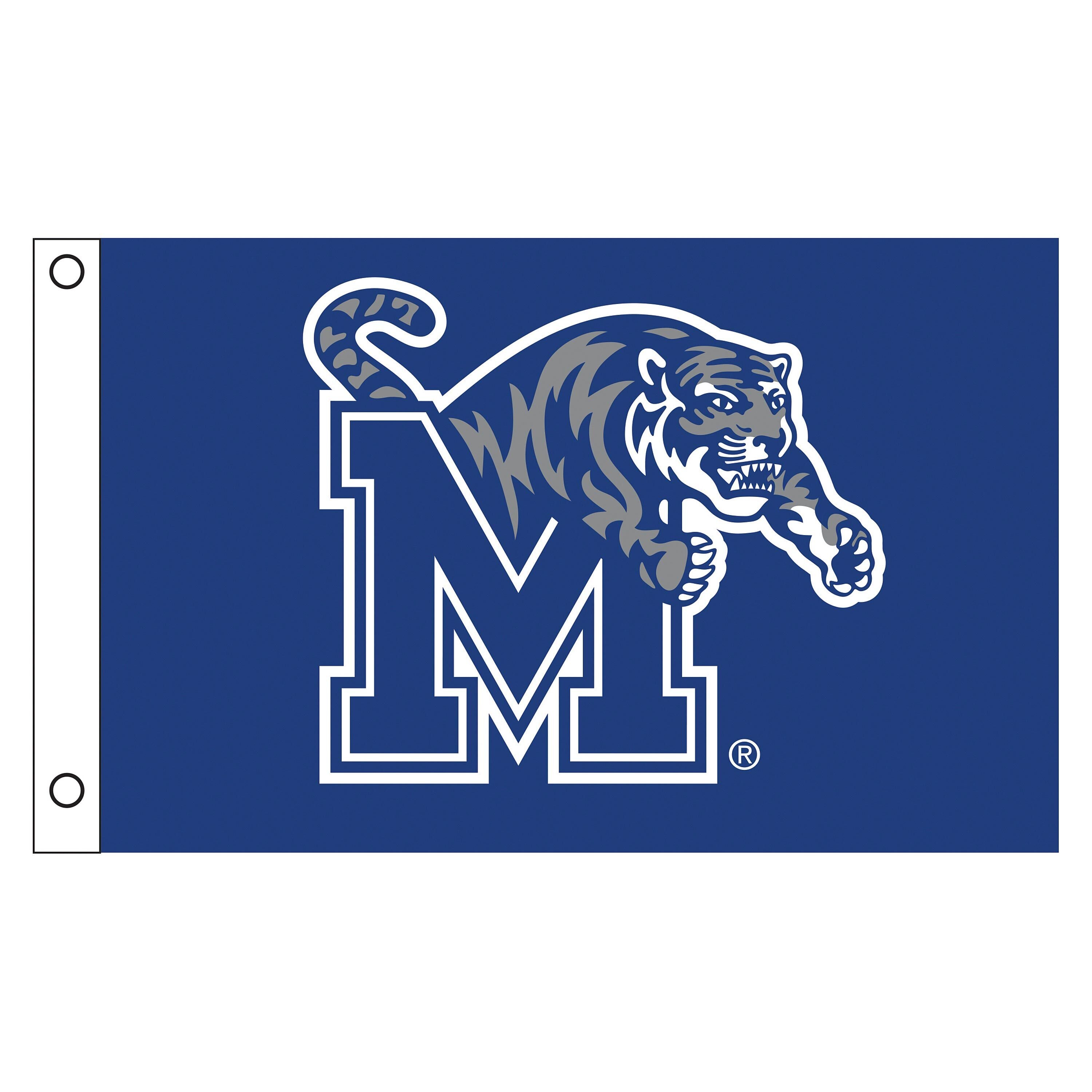 University of Memphis Single Sided Flag w/ 2 Grommets, 3'x5'