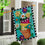 Stacked Spring Flower Pots House Applique Flag