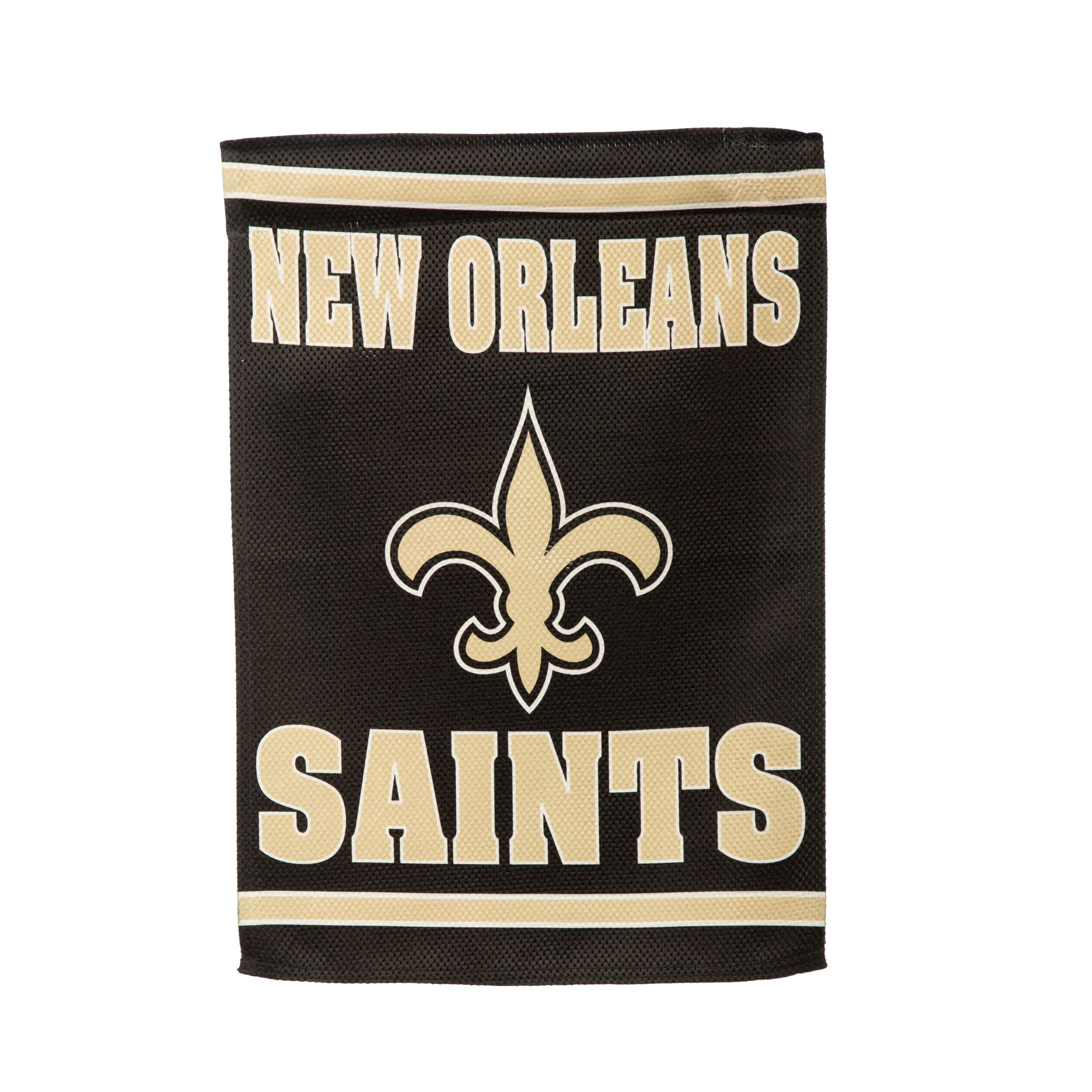 Embossed Suede Flag, GDN Size, New Orleans Saints - Sports Gifts, Sports Memorabilia, Sports Collectibles, Fan Shop
