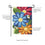 Spring Floral Applique Garden Flag