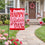Happy Valentine's Day Hearts Applique Garden Flag