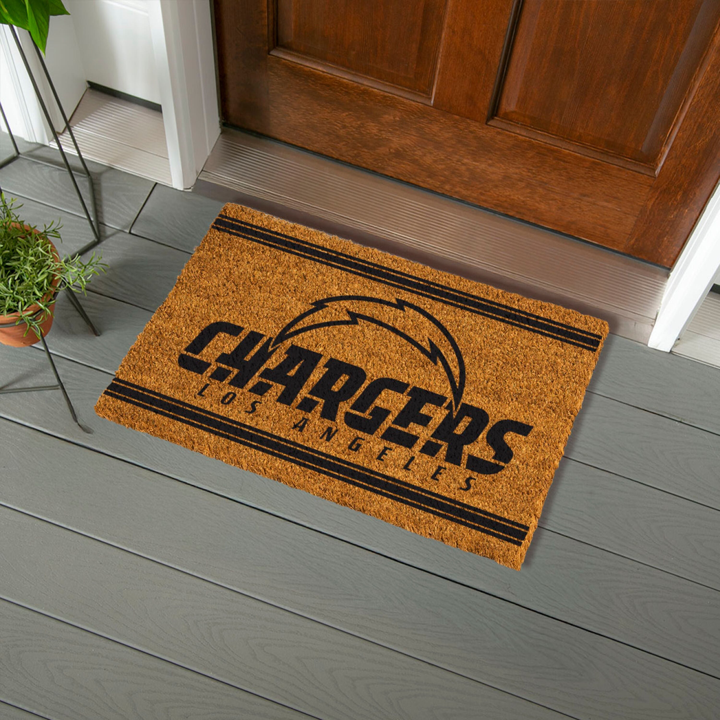 Los Angeles Chargers, Coir Mat 1C - Sports Gifts, Sports Memorabilia, Sports Collectibles, Fan Shop