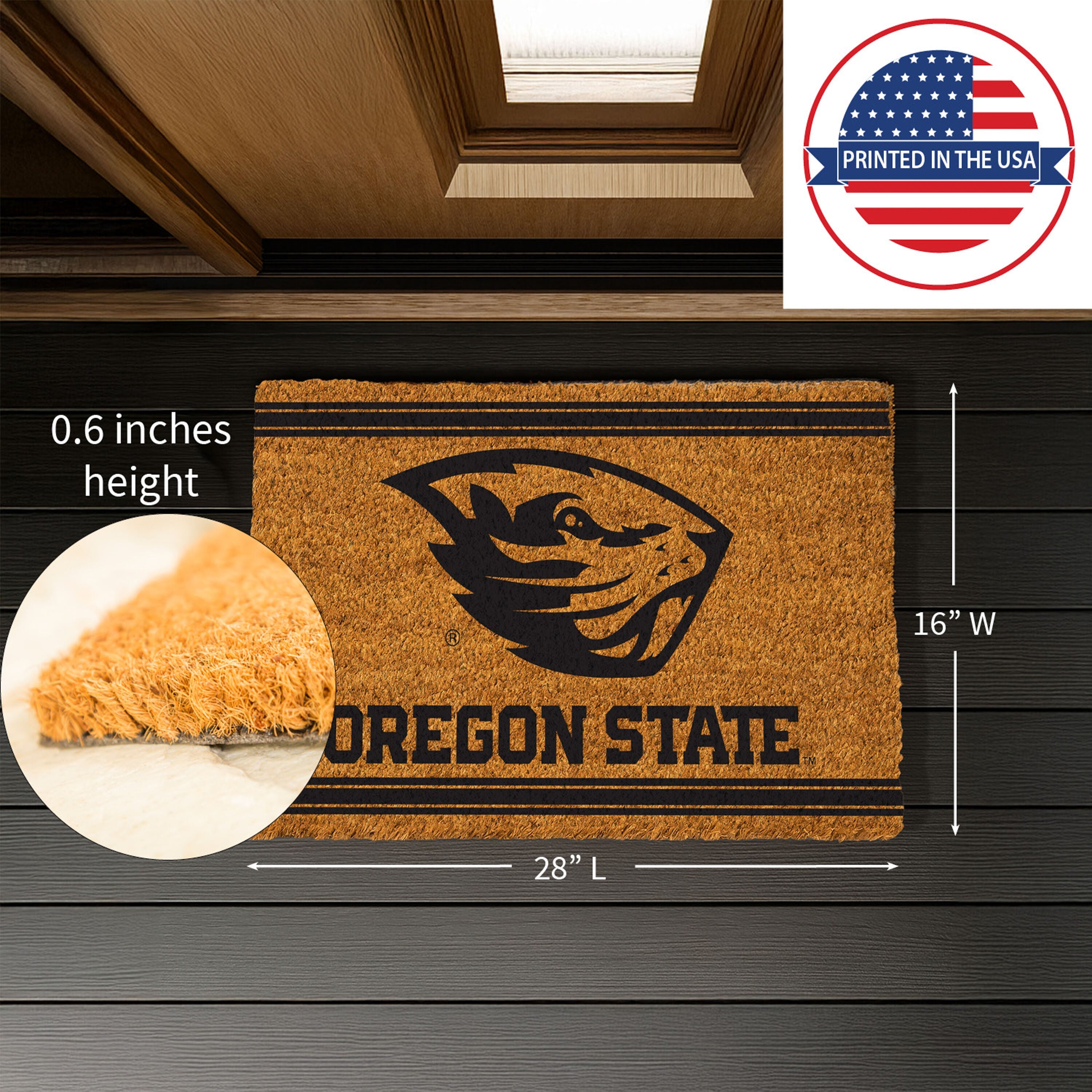 Oregon State University, Coir Mat 1C - Sports Gifts, Sports Memorabilia, Sports Collectibles, Fan Shop