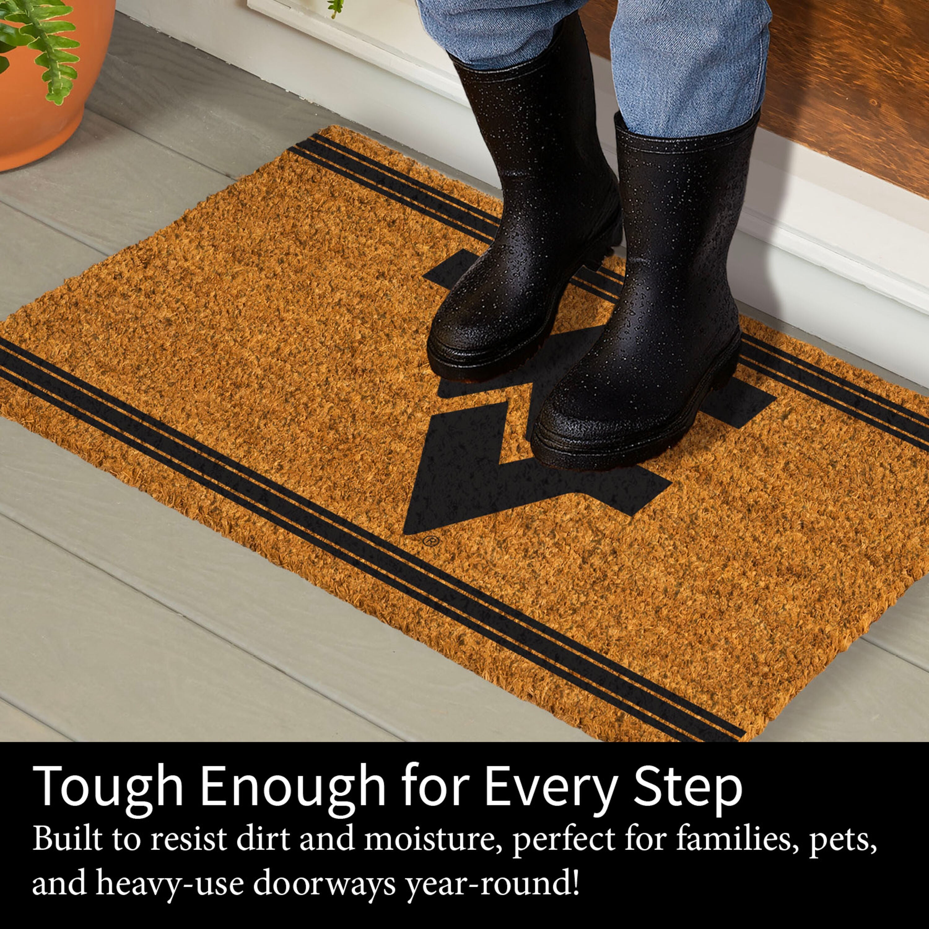 West Virginia University, Coir Mat 1C - Sports Gifts, Sports Memorabilia, Sports Collectibles, Fan Shop