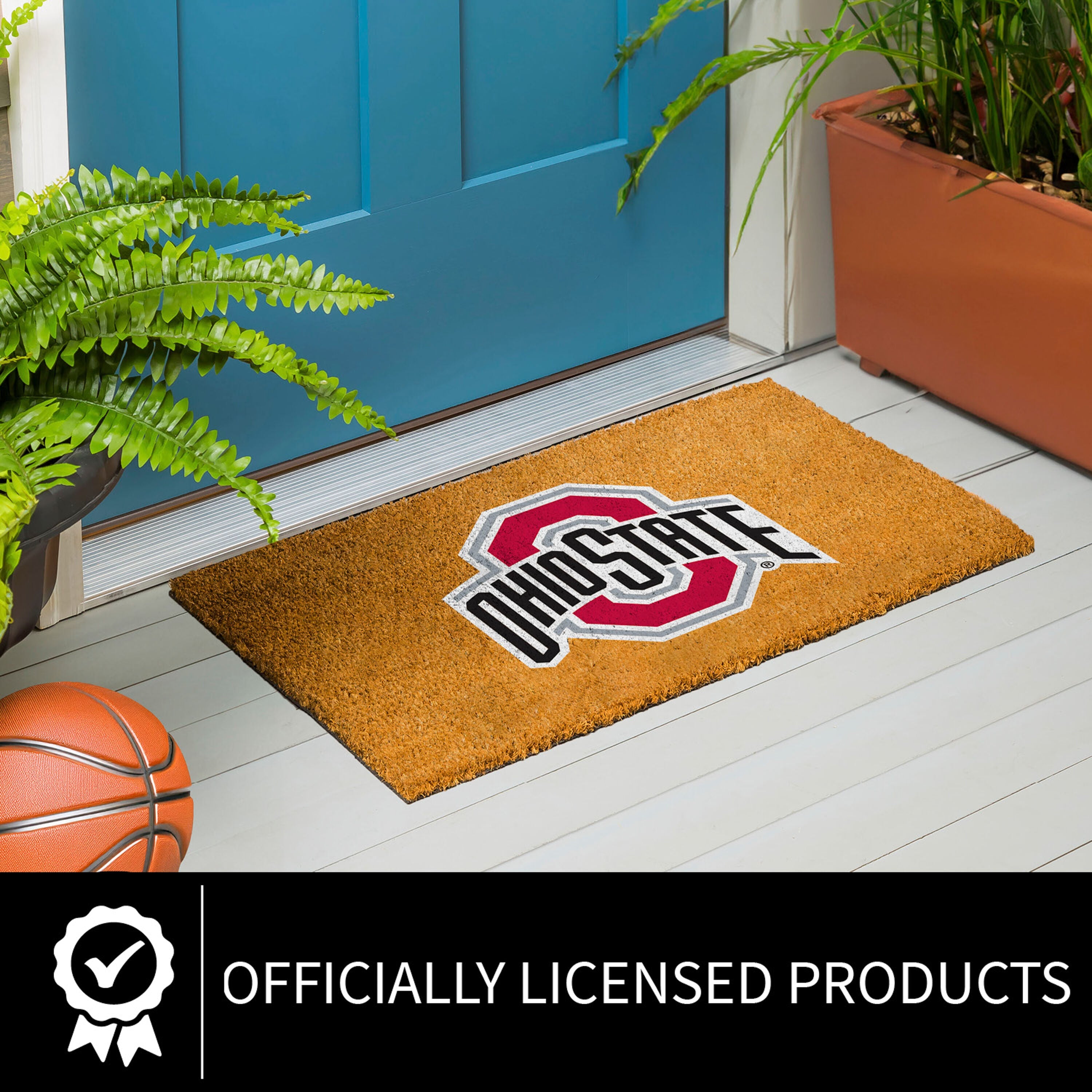 Coir Mat, 16"x28", Ohio State University - Sports Gifts, Sports Memorabilia, Sports Collectibles, Fan Shop