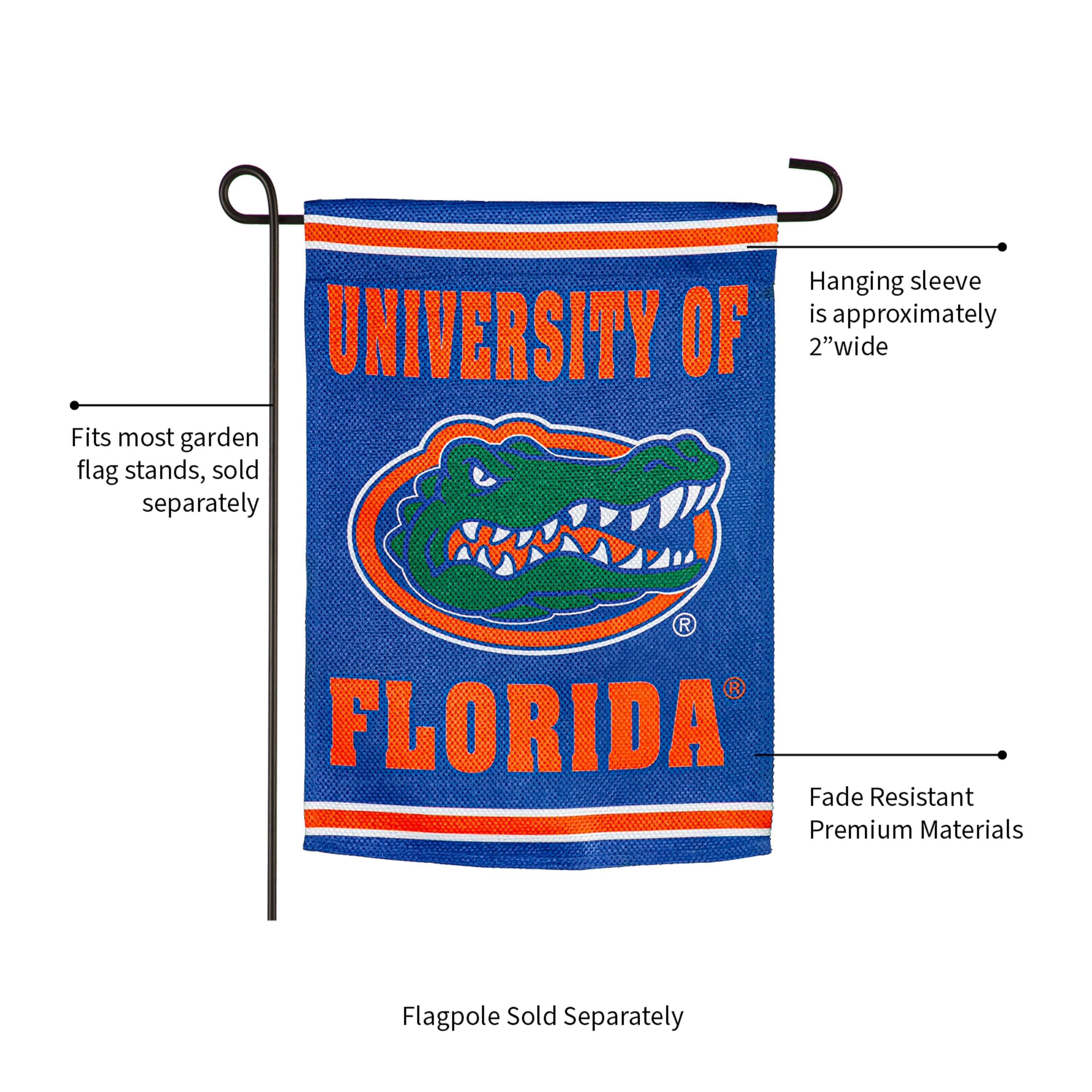 Embossed Suede Flag, GDN Size, University of Florida - Sports Gifts, Sports Memorabilia, Sports Collectibles, Fan Shop