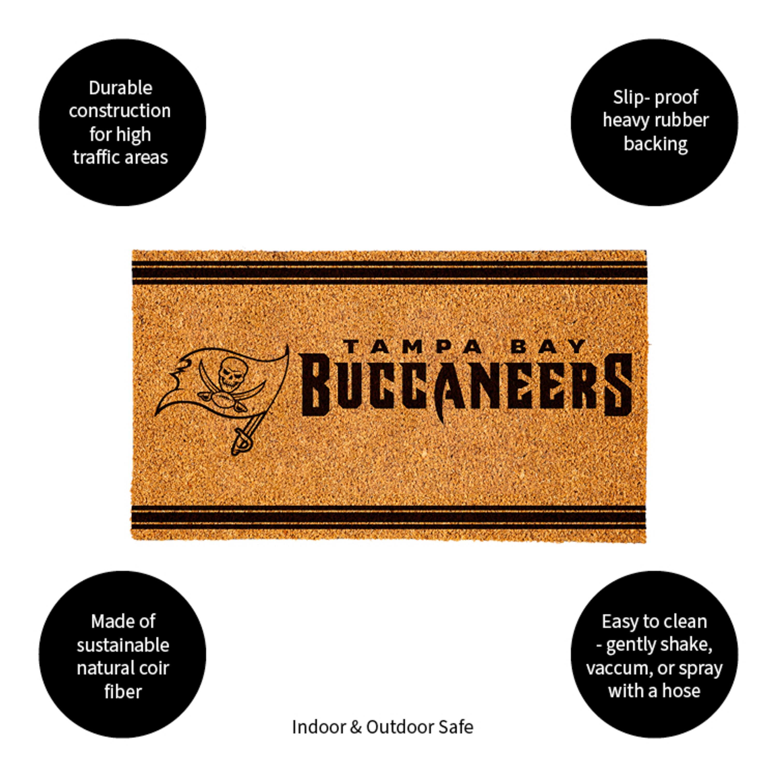 Tampa Bay Buccaneers, Coir Mat 1C - Sports Gifts, Sports Memorabilia, Sports Collectibles, Fan Shop