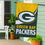 Green Bay Packers Burlap Flag House Size - Sports Gifts, Sports Memorabilia, Sports Collectibles, Fan Shop