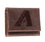 Arizona Diamondbacks Tri-Fold Wallet Brown 100% Genuine Leather - Sports Gifts, Sports Memorabilia, Sports Collectibles, Fan Shop
