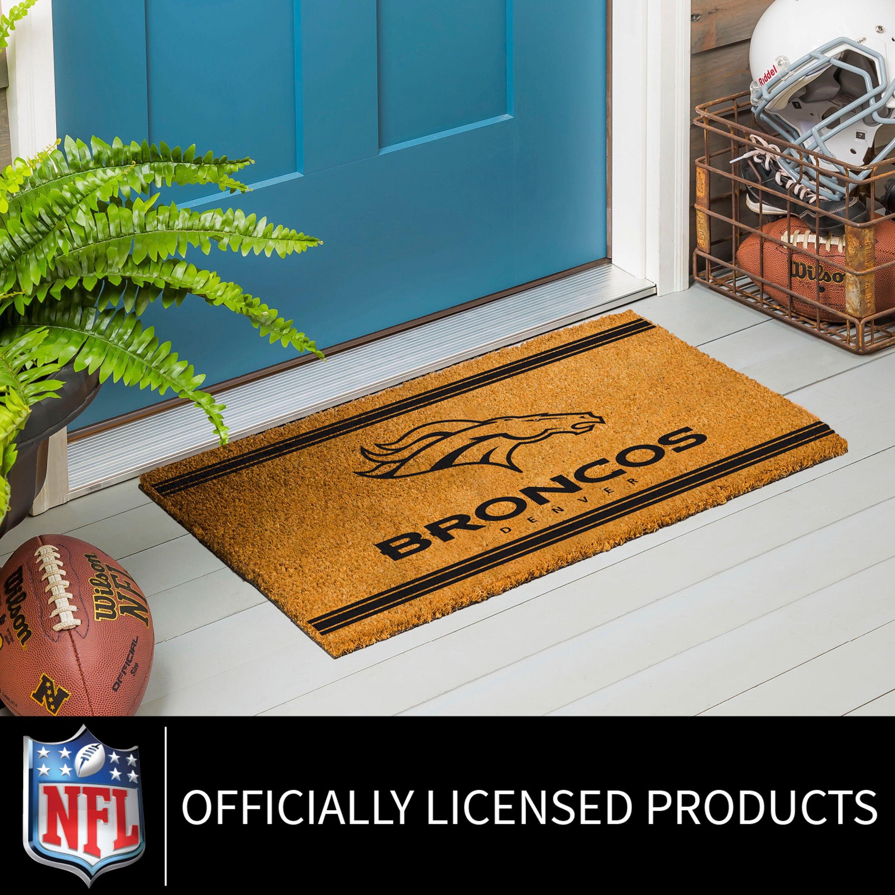 Denver Broncos, Coir Mat 1C - Sports Gifts, Sports Memorabilia, Sports Collectibles, Fan Shop